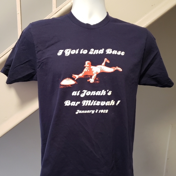 I Got To Second Base At Jonah's Bar Mitzvah Shirt - Picture 4 of 5